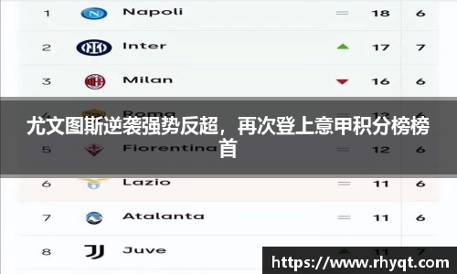 尤文图斯逆袭强势反超，再次登上意甲积分榜榜首